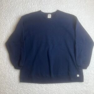 Vintage navy blue men's‎ Russell athletic crewneck sweatshirt USA made xl
